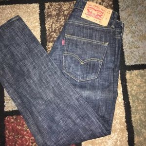 Blue Levi 501 jeans